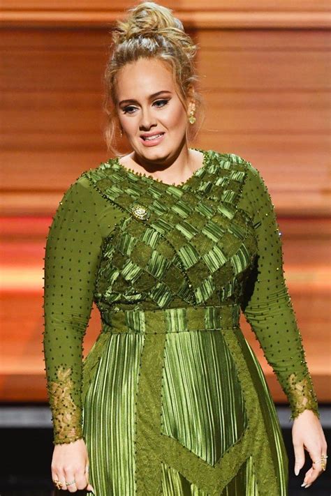 Adele Wears a Givenchy Gown on the Grammy's Red .